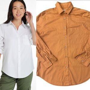 LL BEAN ⭐️ burnt orange Pinpoint oxford shirt